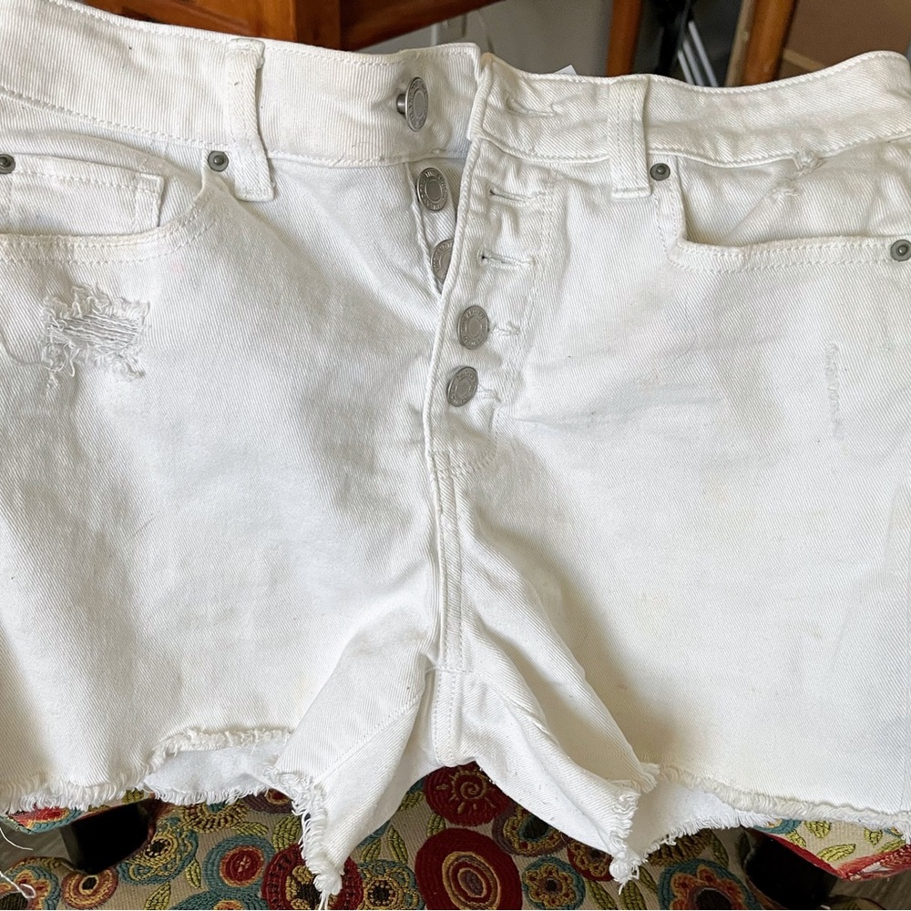 White Denim Women's Shorts